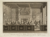 Willem V, ontvangen door de Admiraliteit van Amsterdam. Een jaar na zijn aantreden als stadhouder bezocht stadhouder Willem V Amsterdam. Hij werd onder meer ontvangen in het Prinsenhof aan de Oudezijds Voorburgwal, het bestuursgebouw van de Admiraliteit.