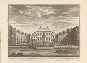 Woonhuis van Engel de Ruyter. Gezicht op de buitenplaats Boom en Bosch aan de Vecht, eerder bekend als Ruytervecht. In 1680 kocht Engel de Ruyter, zoon van luitenant-admiraal Michiel de Ruyter, het huis voor ƒ16.220. Engel was viceadmiraal van Holland en West-Friesland.