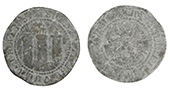 Vuurlood. Loden penning voor de vuurbakens van de Zuiderzee, gedateerd 1786. Deze penningen dienden als bewijs dat een schipper het bakengeld had betaald.