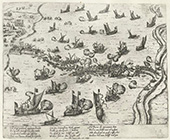 Slag op de Kauwensteinsedijk, 1585. Tijdens het beleg van Antwerpen door de Spanjaarden leverden het Staatse leger en Zeeuwse oorlogsschepen op 26 mei 1585 slag bij en op de Kauwensteinsedijk, aan de Schelde, stroomafwaarts van de stad.