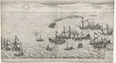 Slag bij Sluis, 1603. Slag in de Scheldemonding, voor de kust bij Sluis, 26 mei 1603. De acht Spaanse galeien onder Federico Spinola (die toen sneuvelde) worden verslagen door de Staatse vloot onder de Zeeuwse viceadmiraal Joos de Moor, bestaande uit drie schepen en twee galeien uit Zeeland en Holland.