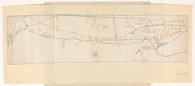 Plankaart voor de aanleg van een trekvaart tussen Leiden en Haarlem