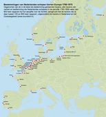 Bestemmingen van Nederlandse schepen binnen Europa 1780-1870