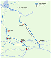 Plannen voor het tracé van het Amsterdam-Rijnkanaal, 1927